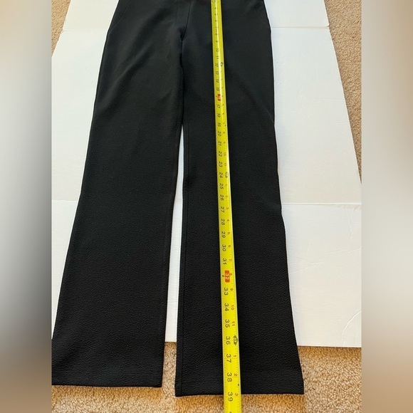 Betabrand Dress Straight Leg Yoga Work Pants Textured Black size Medium P - Picture 9 of 10